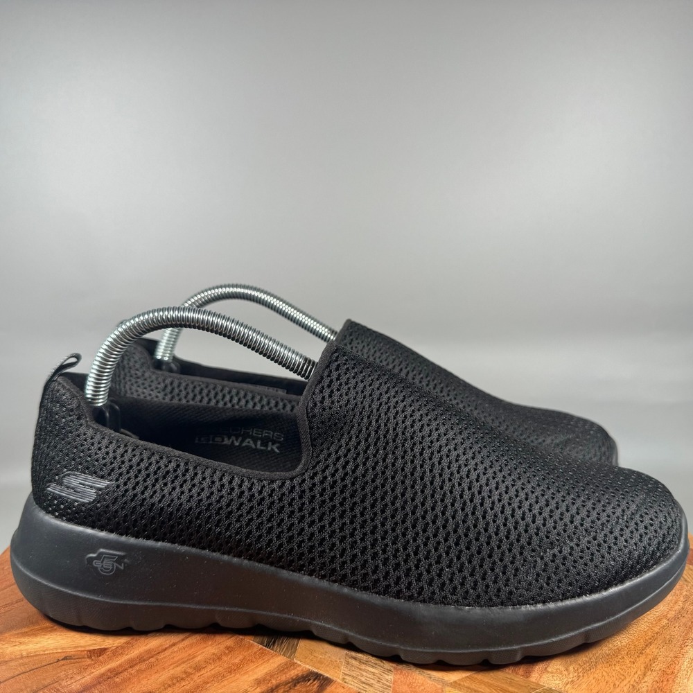 Skechers GoWalk Joy Black Mesh Slip On Walking Shoes 15600 Womens 10